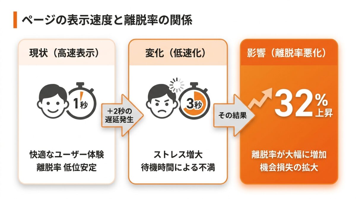 ページの表示速度を改善してユーザーの離脱率を下げる