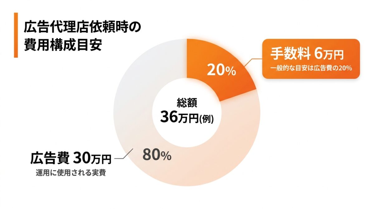 広告代理店依頼時の費用構成