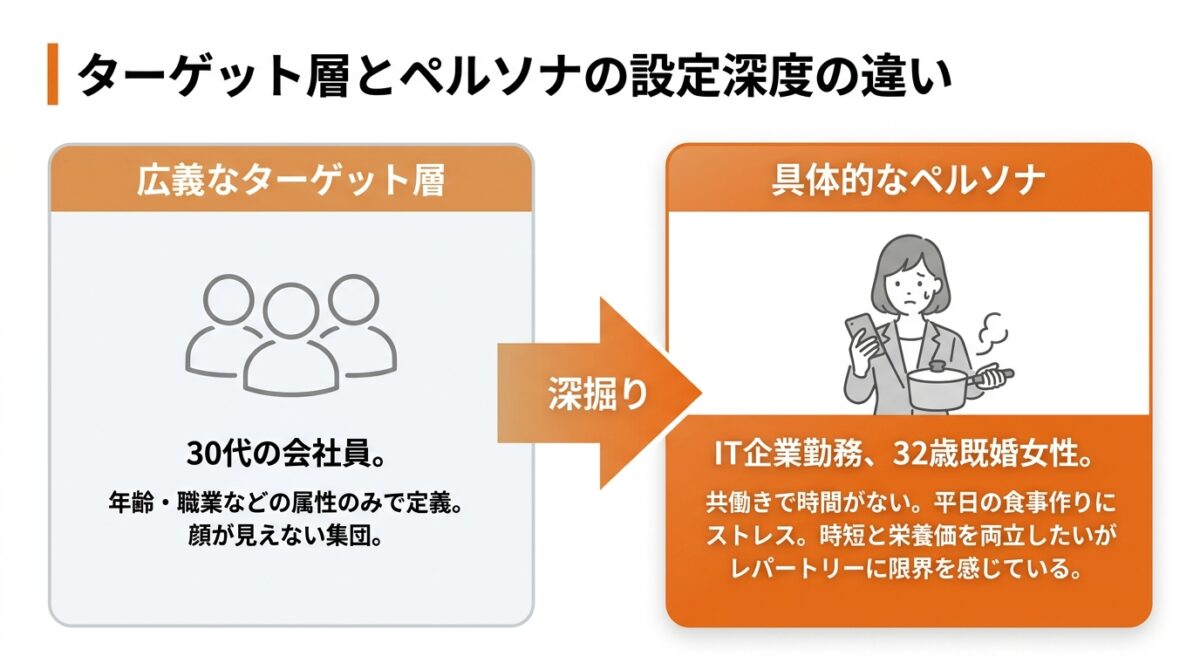 ステップ2:ターゲットとなるペルソナを設定する