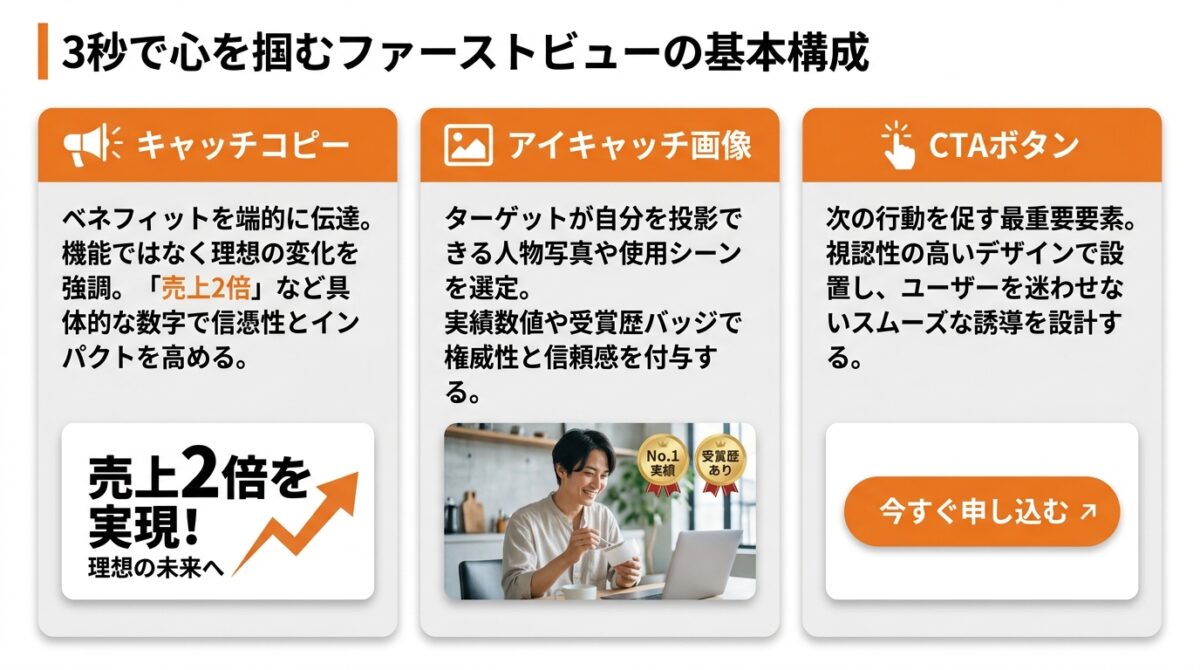 3秒でユーザーの心を掴む「ファーストビュー」