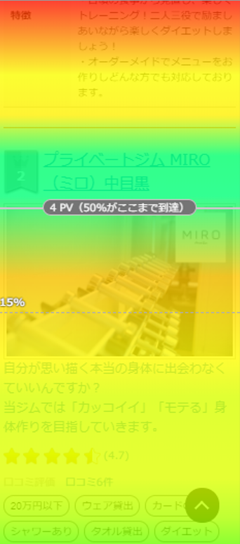 スクロールヒートマップ