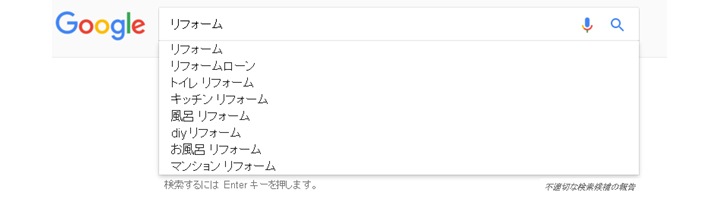 Googleで検索した際に、検索したキーワードと関連性の高いキーワードを教えてくれるGoogleの機能のことを「Googleサジェスト」と言います。